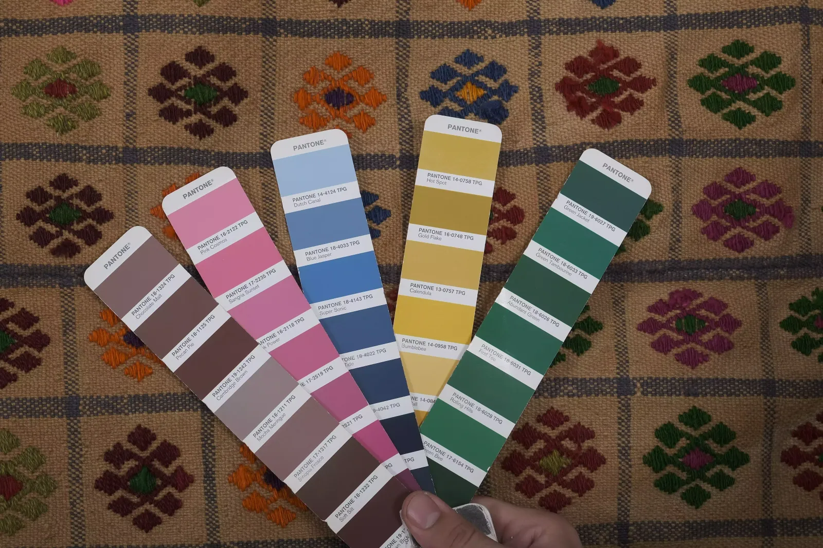 photo for sale Hand Woven Geometric Turkish Oushak Kilim Wool Rug 7'5'' X 10'8''