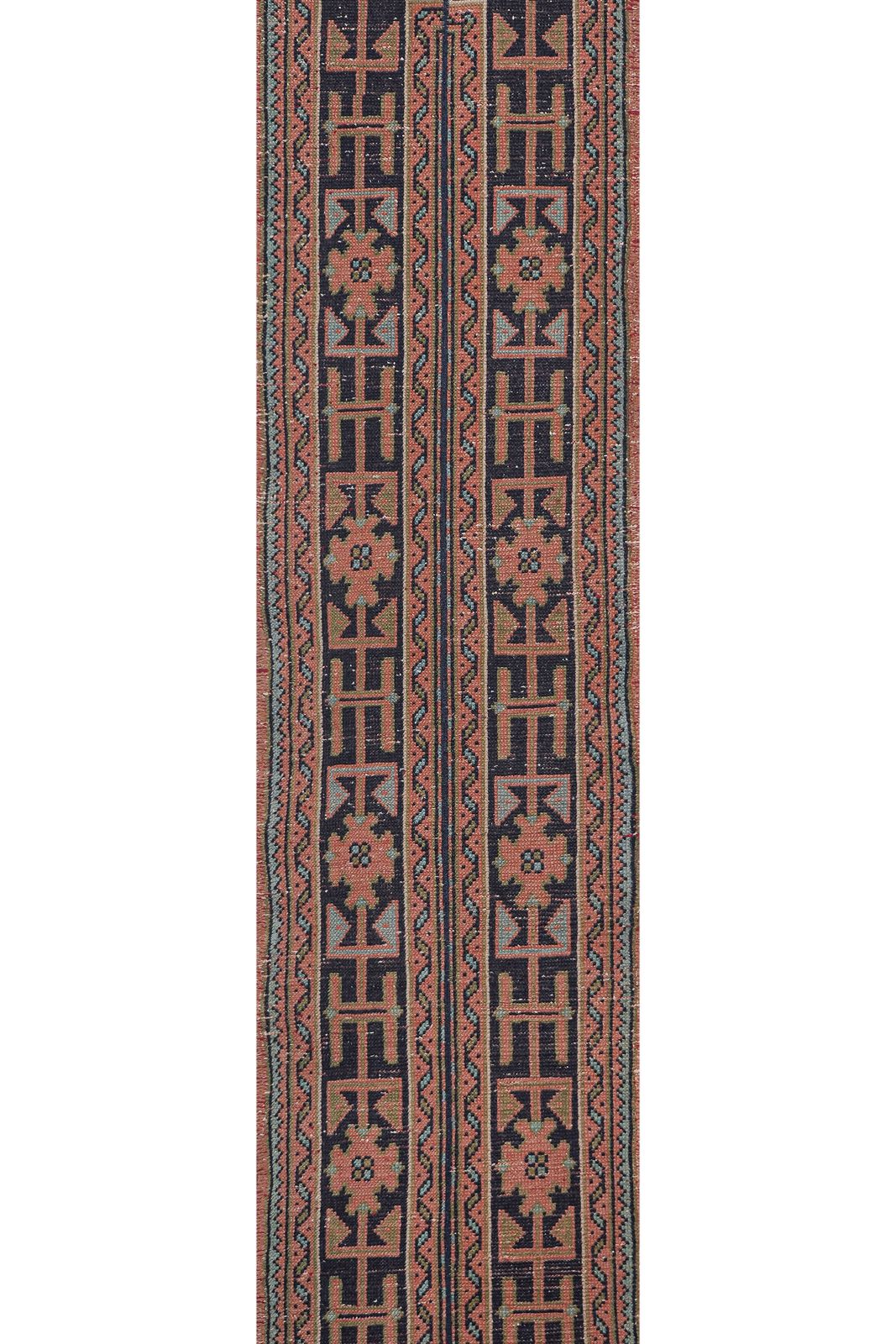 1960s Hand Knotted Anatolian Runner   Stair Carpet 2'1'' X 20'8'' photo Textiles