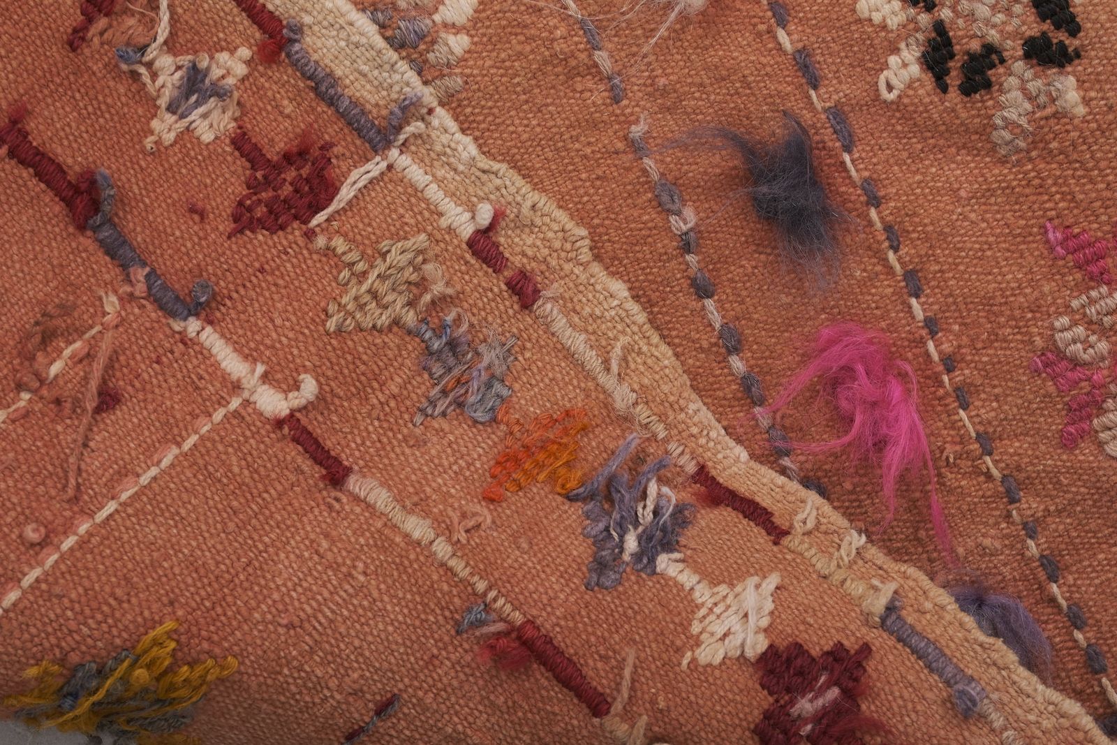 photo for sale Turkish Brown Kilim Rug 3'1" X 4'6''