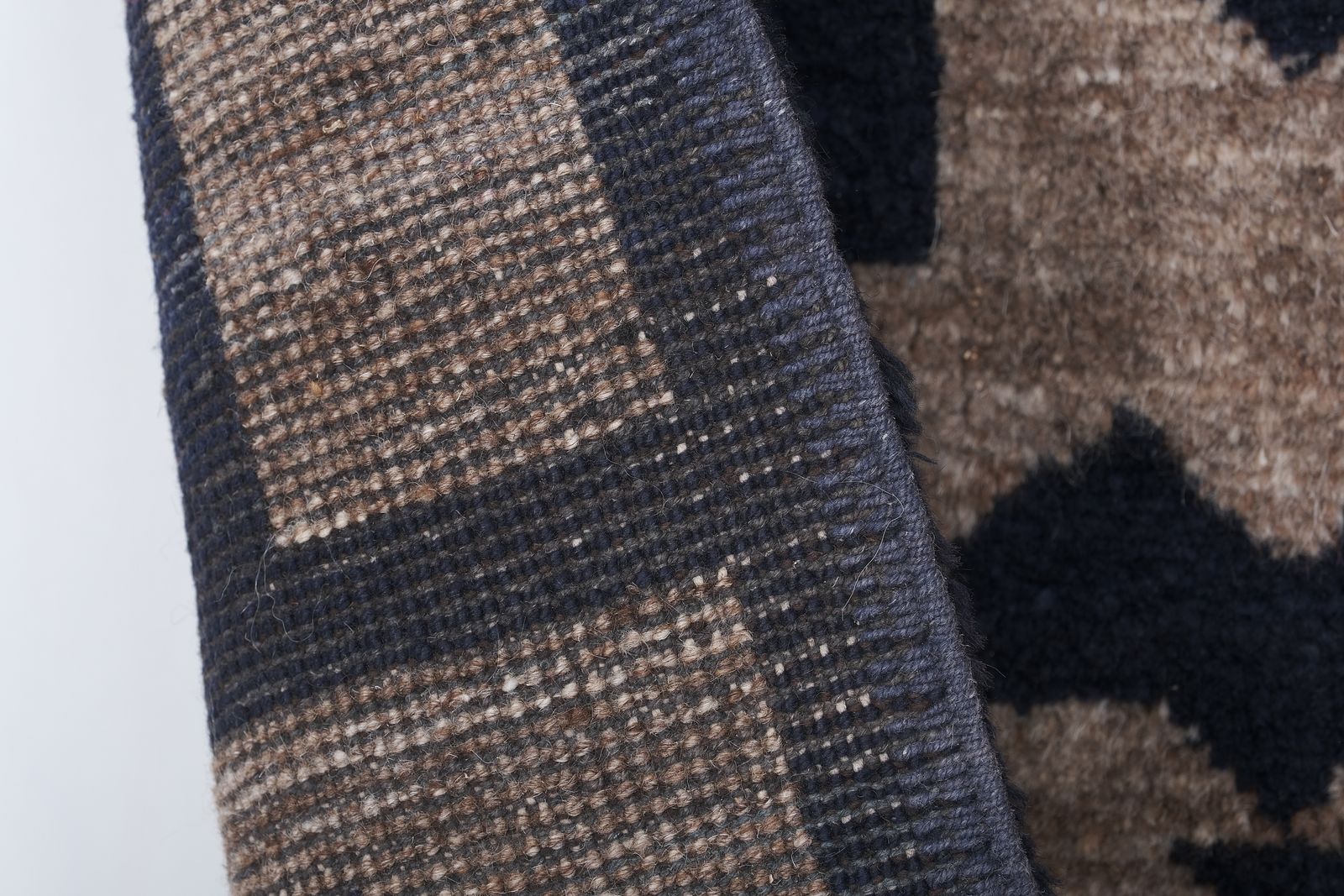 Textiles 1980s Turkish Tulu Shaggy Rug 2'9'' X 6'4'' photo