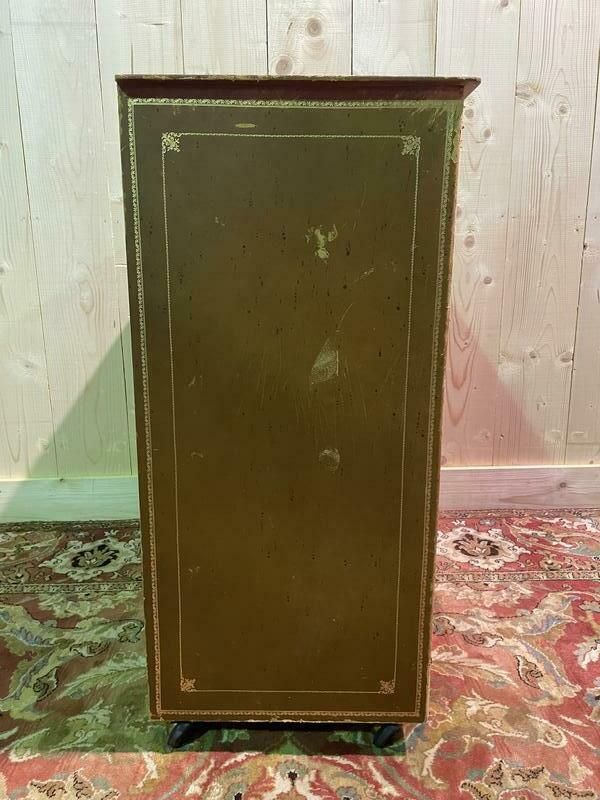 Meuble Cartonnier De Notaire En Cuir photo for sale