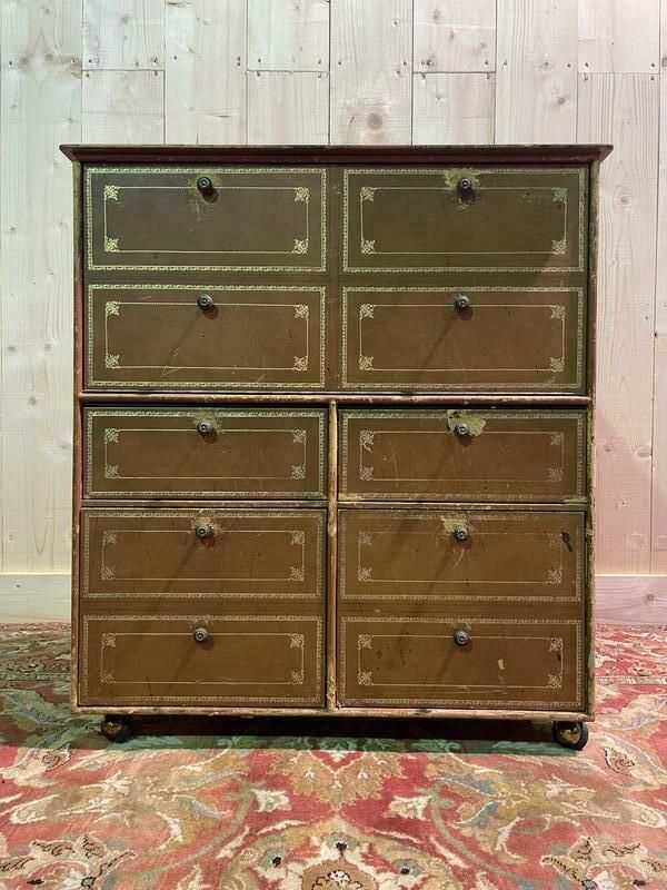 Meuble Cartonnier De Notaire En Cuir photo 370.0