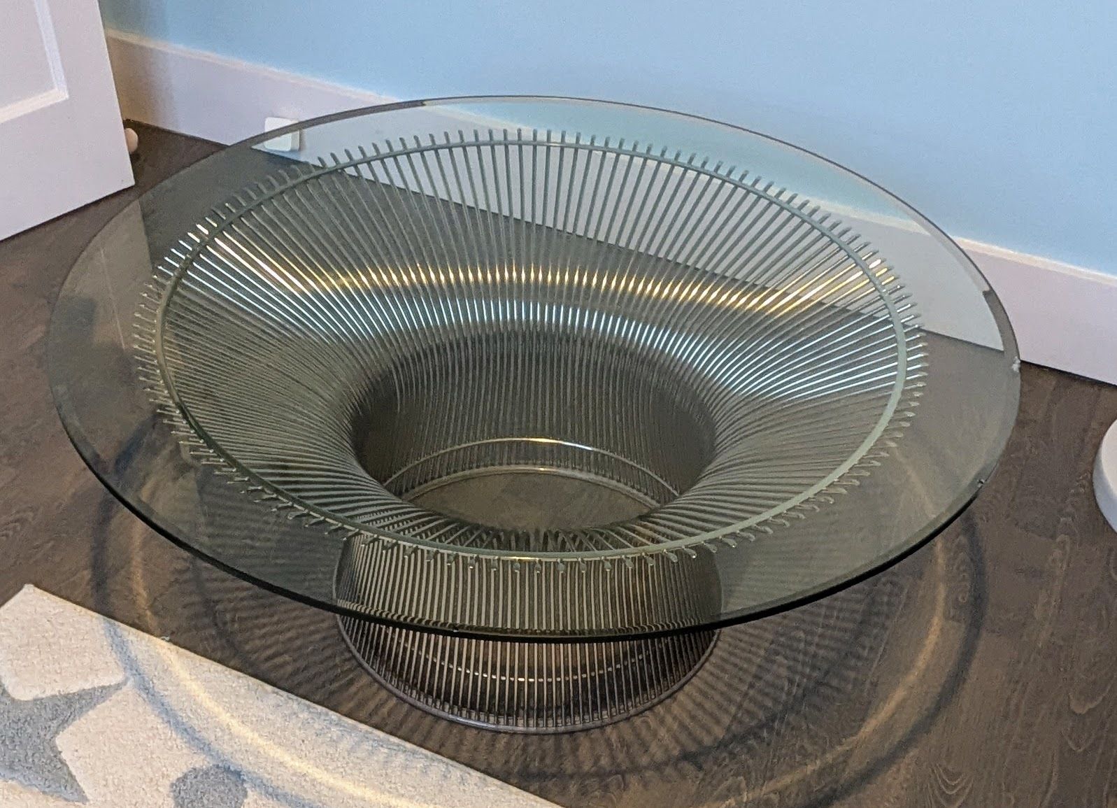 Warren Platner Designed Knoll Glass Coffee Table