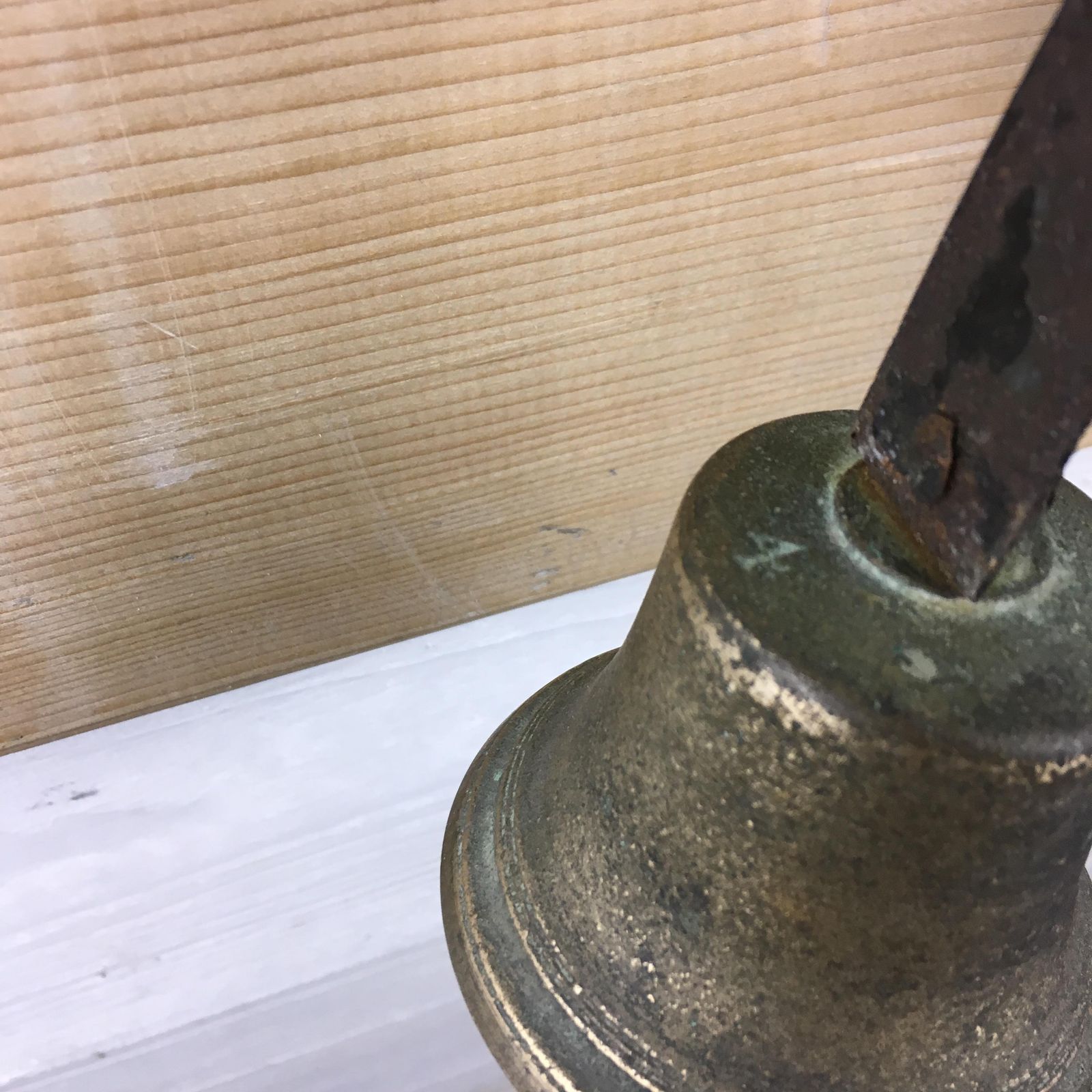 Victorian Servants Bell Door Bell No.4 On Reclaimed Pine Board photo for sale