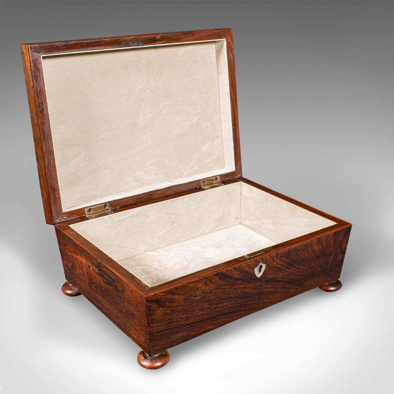Antique Sarcophagus Keepsake Box, English, Velvet Lined, Glove Case, Regency photo furniture