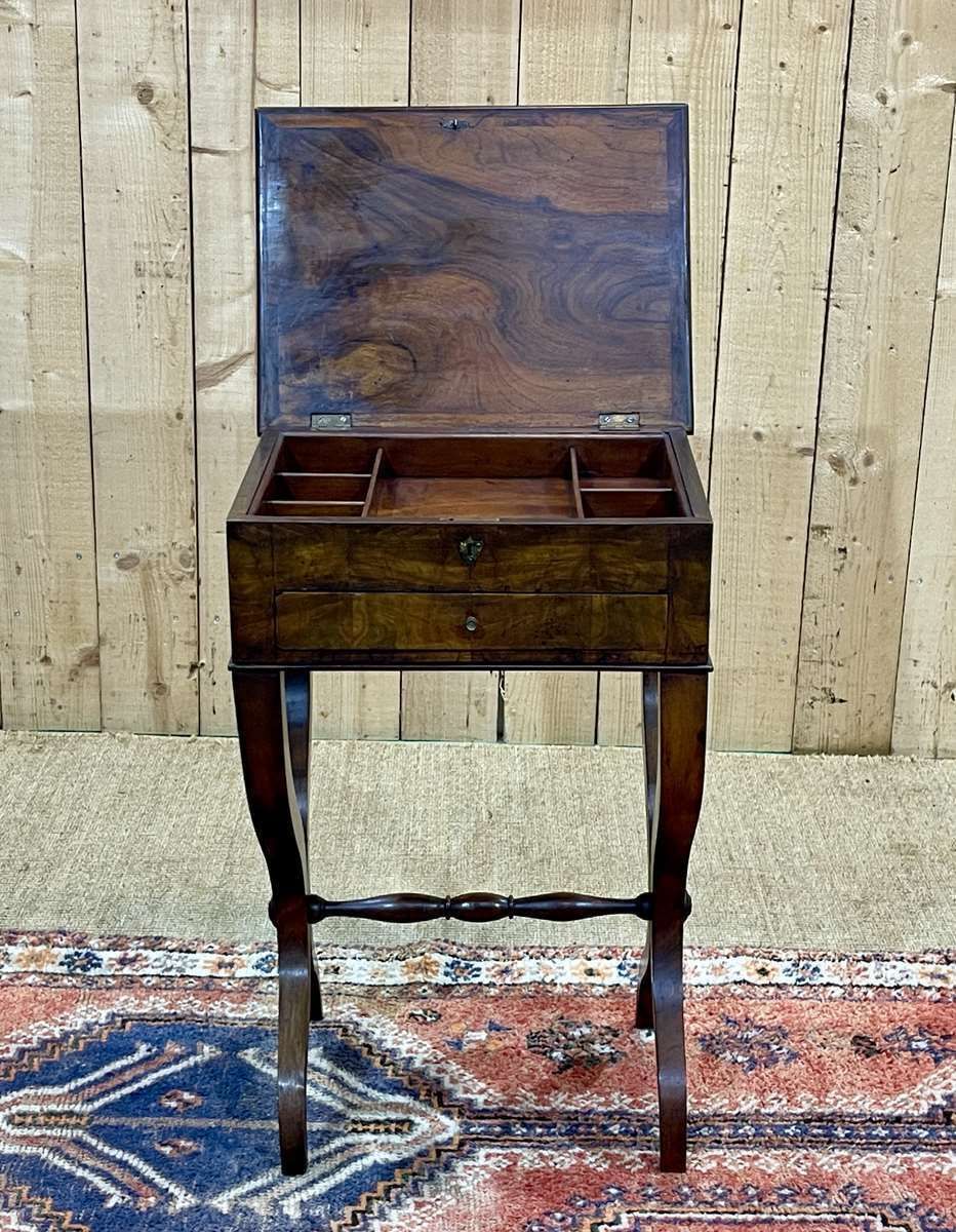 Walnut Sewing Furniture From The 19th Century photo Furniture