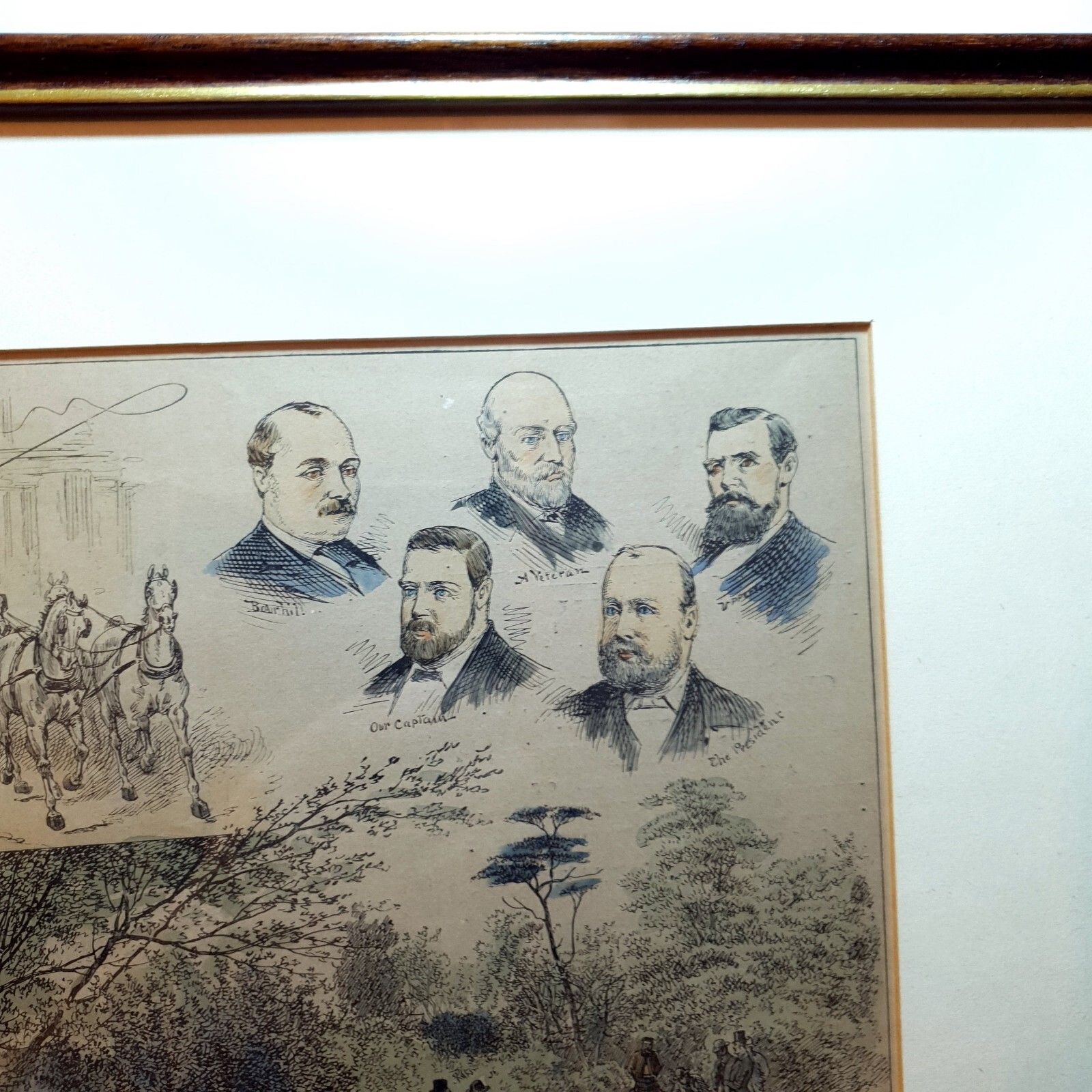 J.F Weedon Handgekleurde Lithografie Gedateerd 1888 Zeldzame Quoits Wedstrijd Hampstead photo vinterior