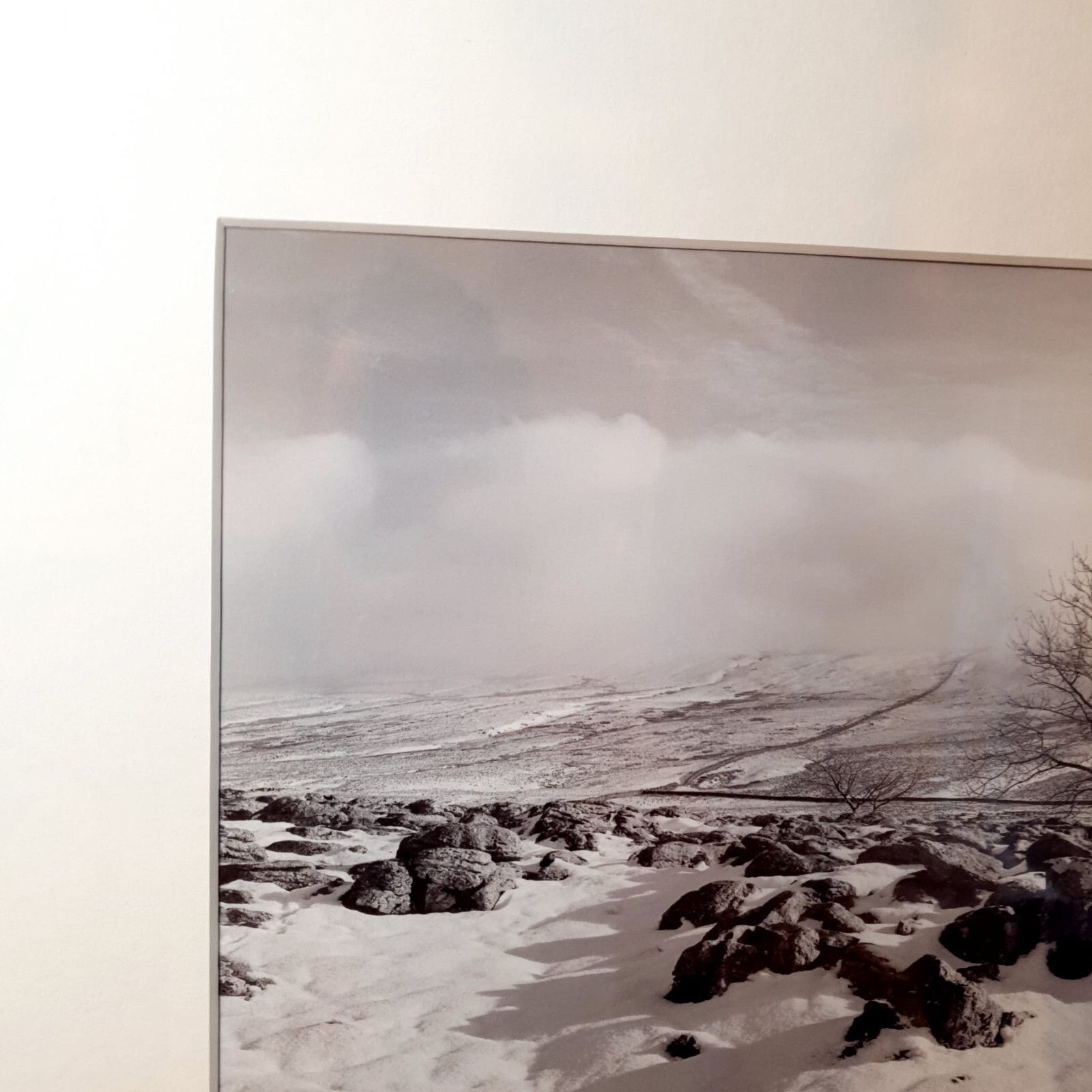 photo vintage Ingleborough Hill Photographic Print Richard Ross Uk Photographer Snow Scene