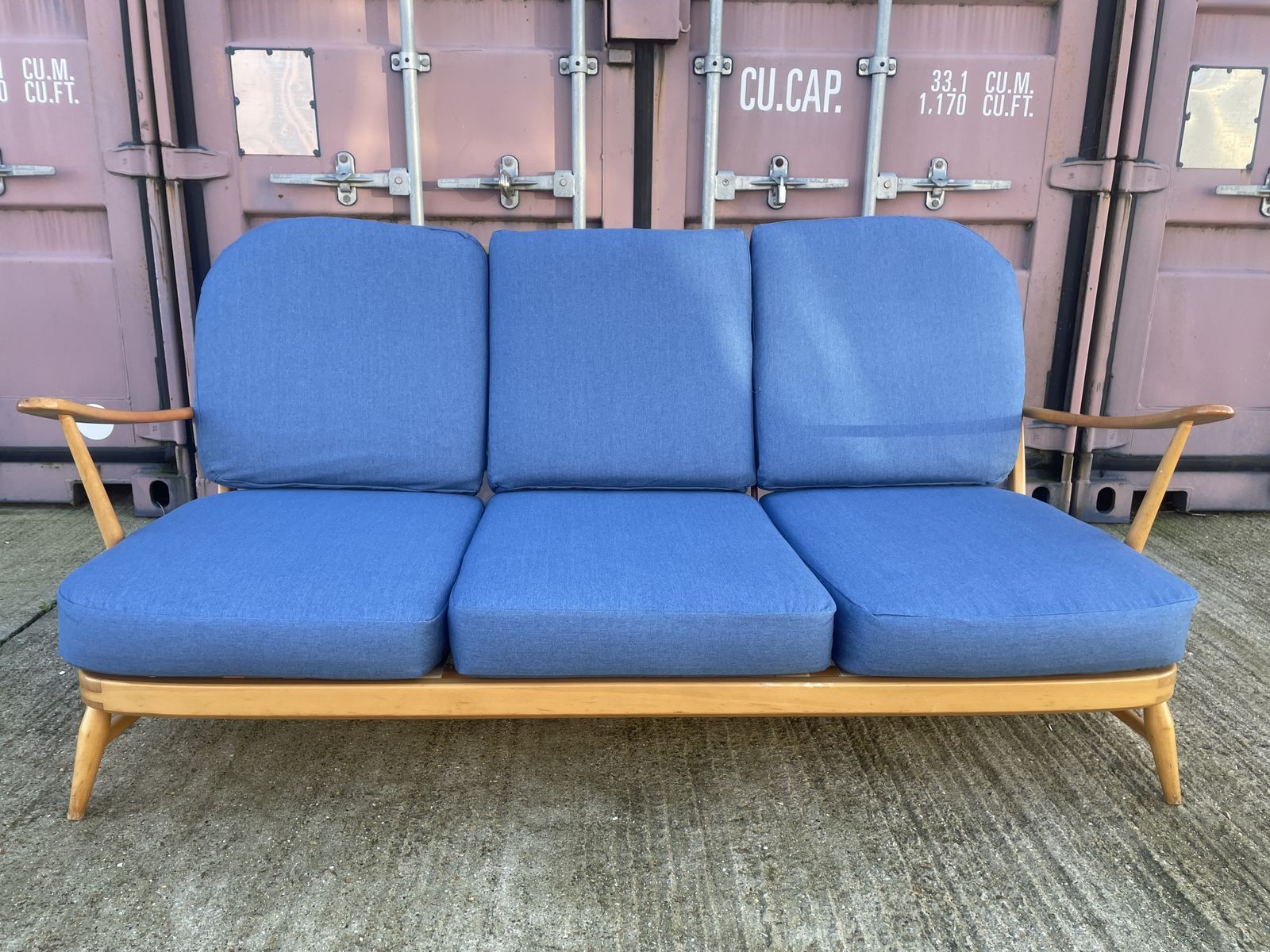 Ercol 203 3 Seater Sofa In Blonde