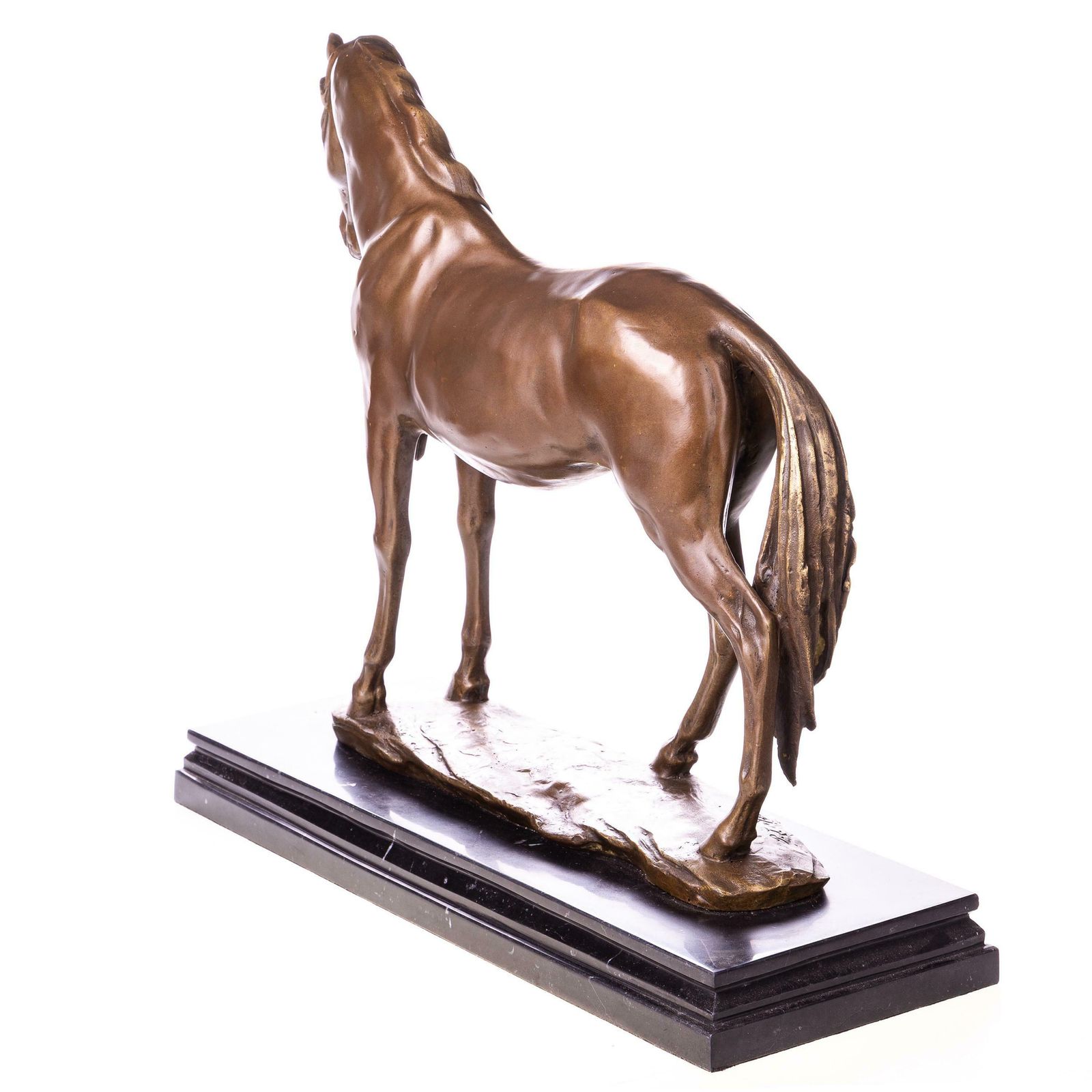 Bronze Horse Sculpture – Elegant Animal Art Décor, Perfect Gift For Horse Lovers And Collectors photo for sale