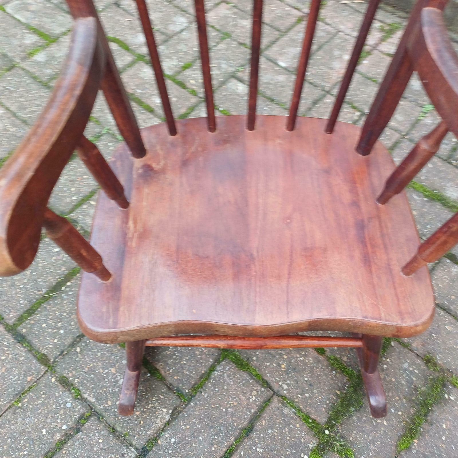 Vintage 70s Or 80s Child Rocking Chair Nursery Decoration photo 155.0