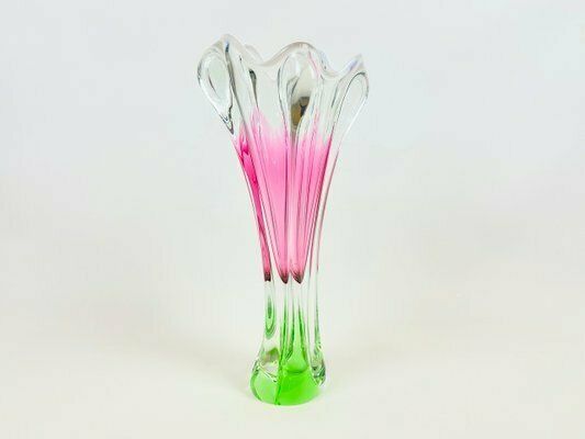 Art Glass Vase By Josef Hospodka For Chřibská Glassworks, 1960s photo for sale