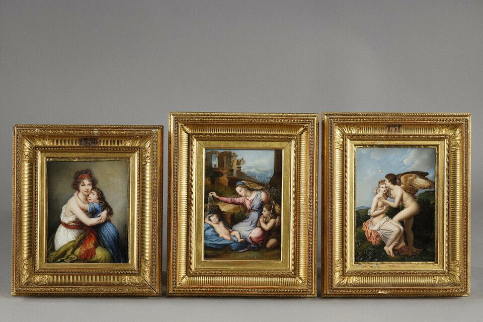 Set Of Collectible Miniatures, 1800s photo Art