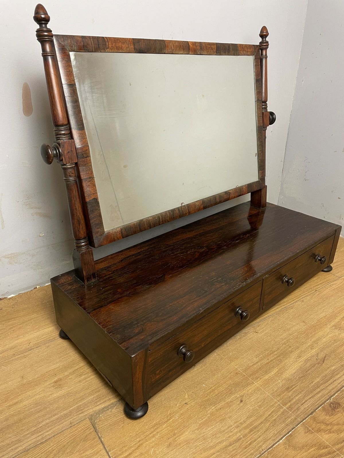 Furniture C19th Rosewood Dressing Table Mirror Circa 1840 photo