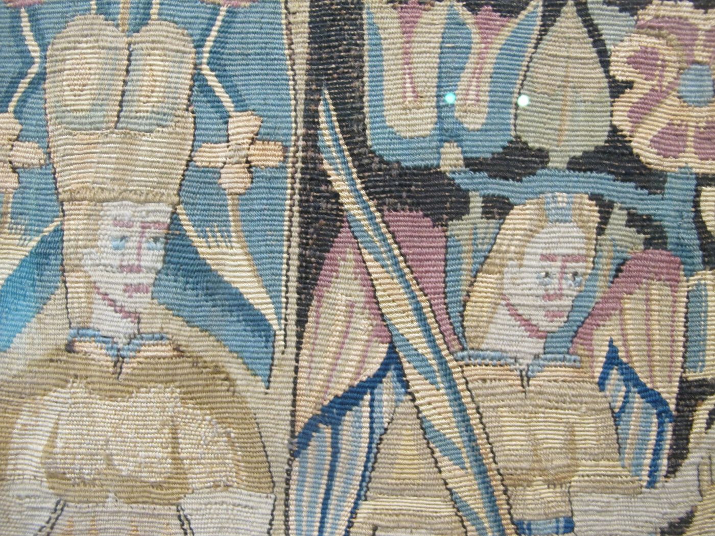 A Pair Of Rare 17th Century North German Tapestry Cushions photo buy
