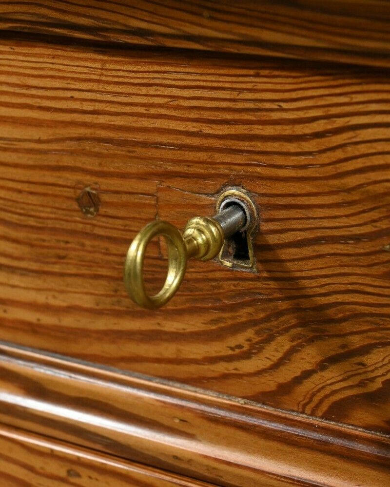 1908.0 Small Pitch Pine Chest Of Drawers – 1930 photo