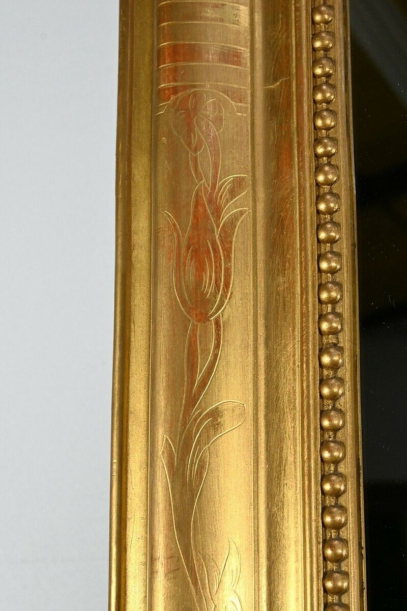 photo furniture Gilded Leaf Mirror, Louis Philippe Period – Part 1 Of The 19th Century