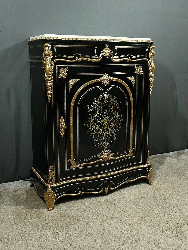 Blackened Pearwood Sideboard, Napoleon III Period – Mid 19th Century
