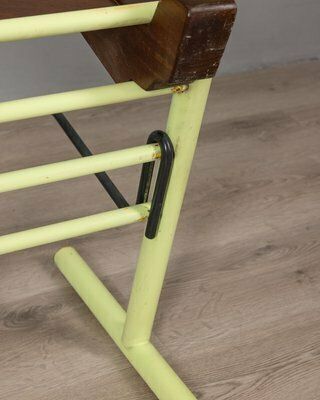 Set Of 2, Vintage Stools In Iron And Wood, 1970s, Italian Design photo 1602.0
