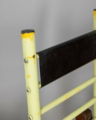 Set Of 2, Vintage Stools In Iron And Wood, 1970s, Italian Design photo buy