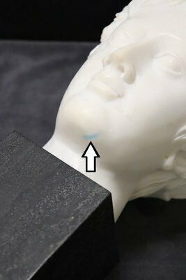 photo furniture Head Of A Young Bacchus, 20th Century, White Marble Sculpture