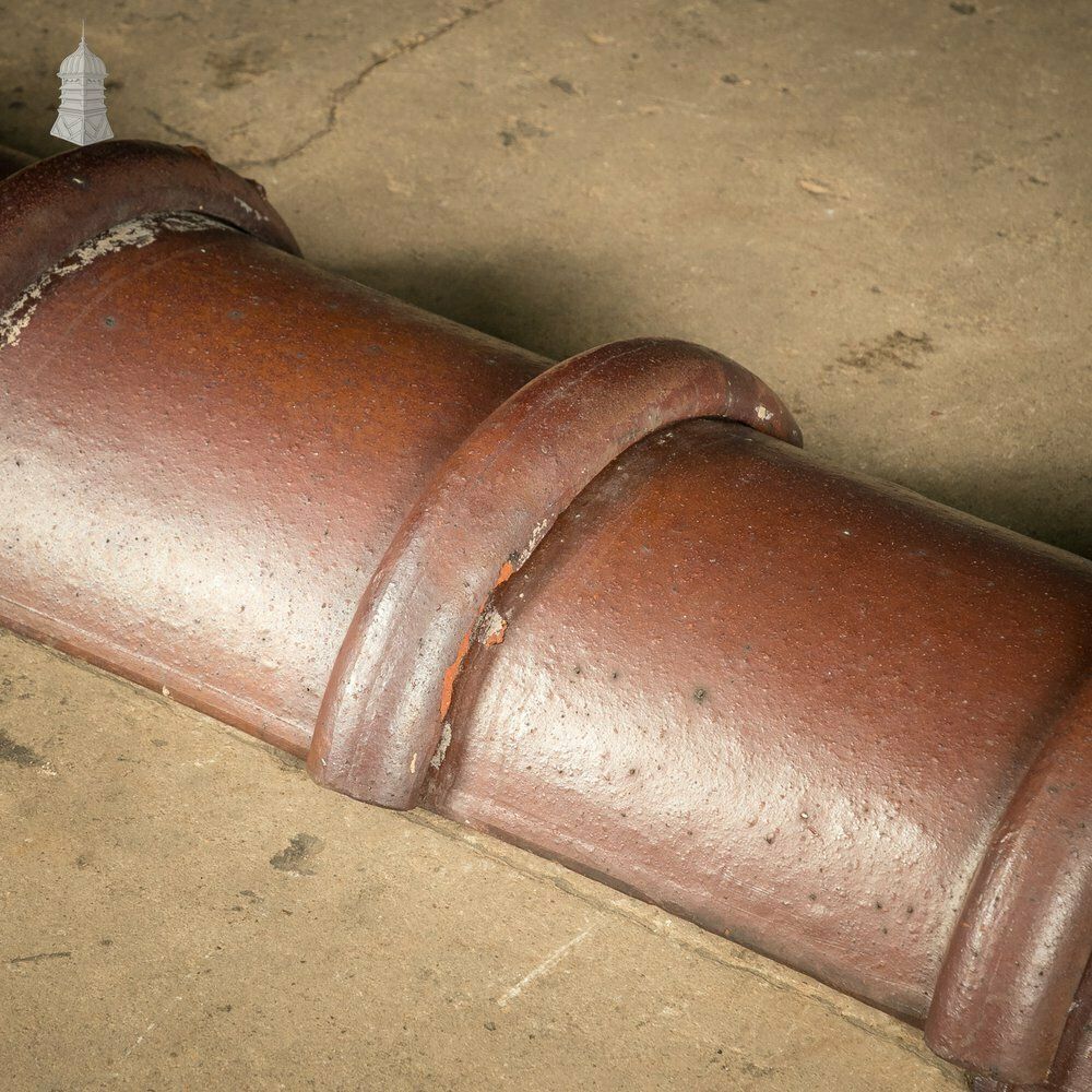 Half Round Ridge, Interlocking Salt Glazed Ridge Tile