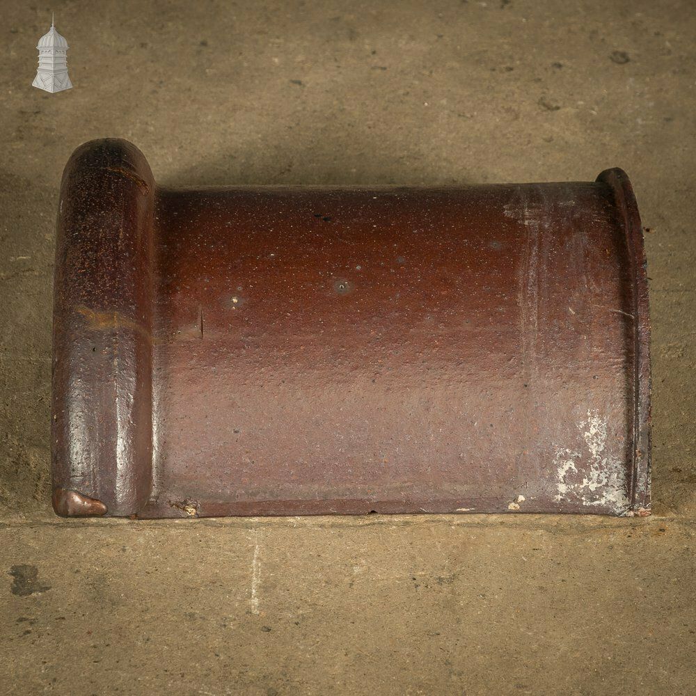 photo vinterior Half Round Ridge, Interlocking Salt Glazed Ridge Tile