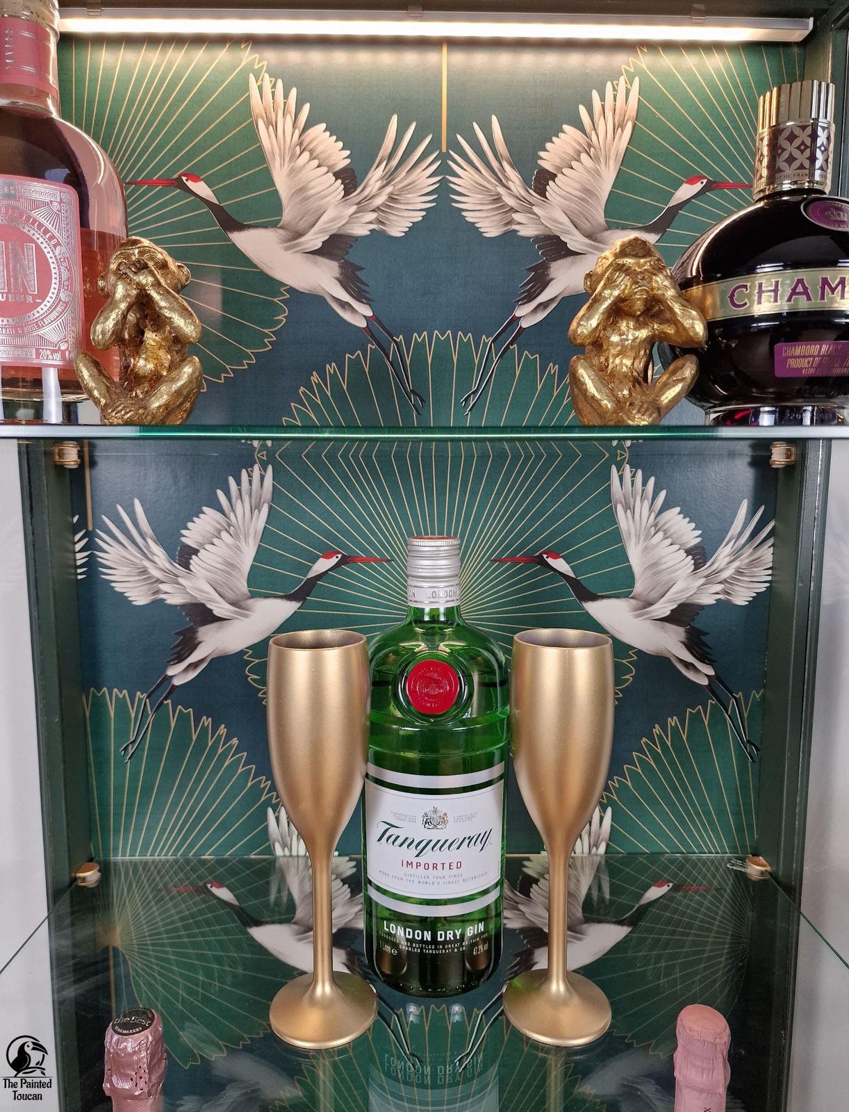 Art Deco Green Drinks Cocktail Display Cabinet Custom Order photo buy