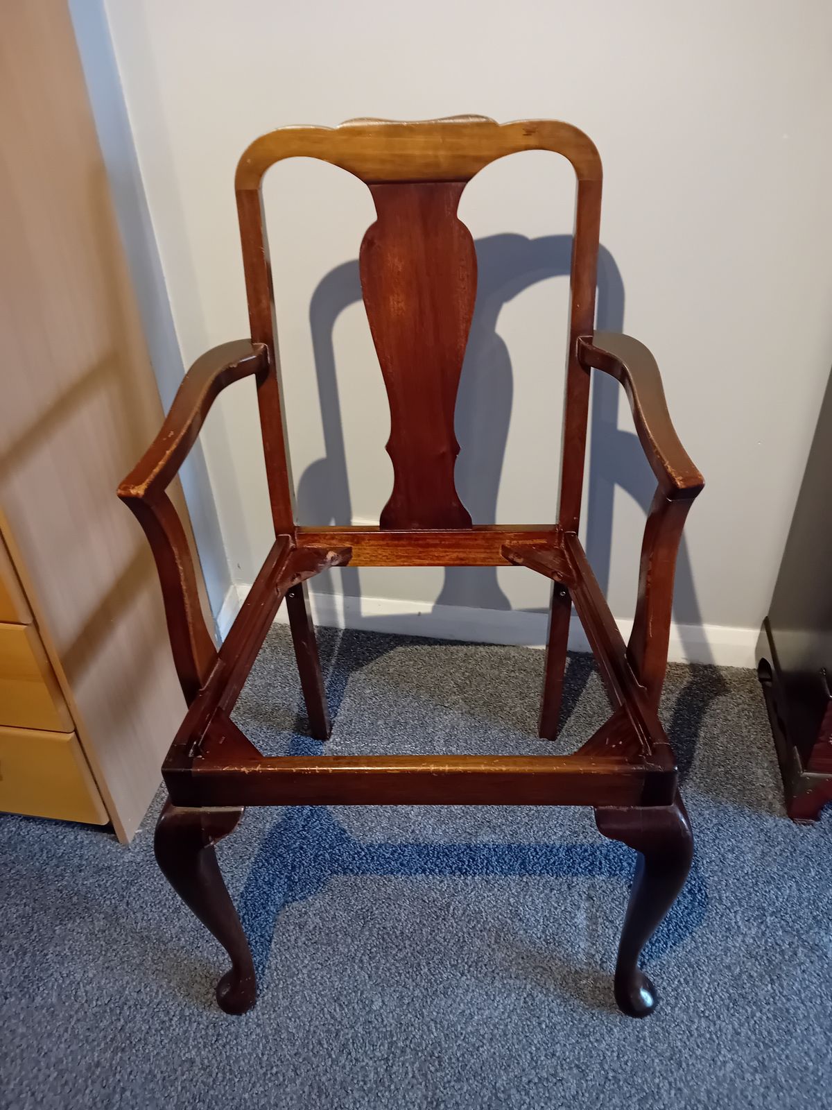 Furniture Antique Oak Dining Arm Chair / Carver photo