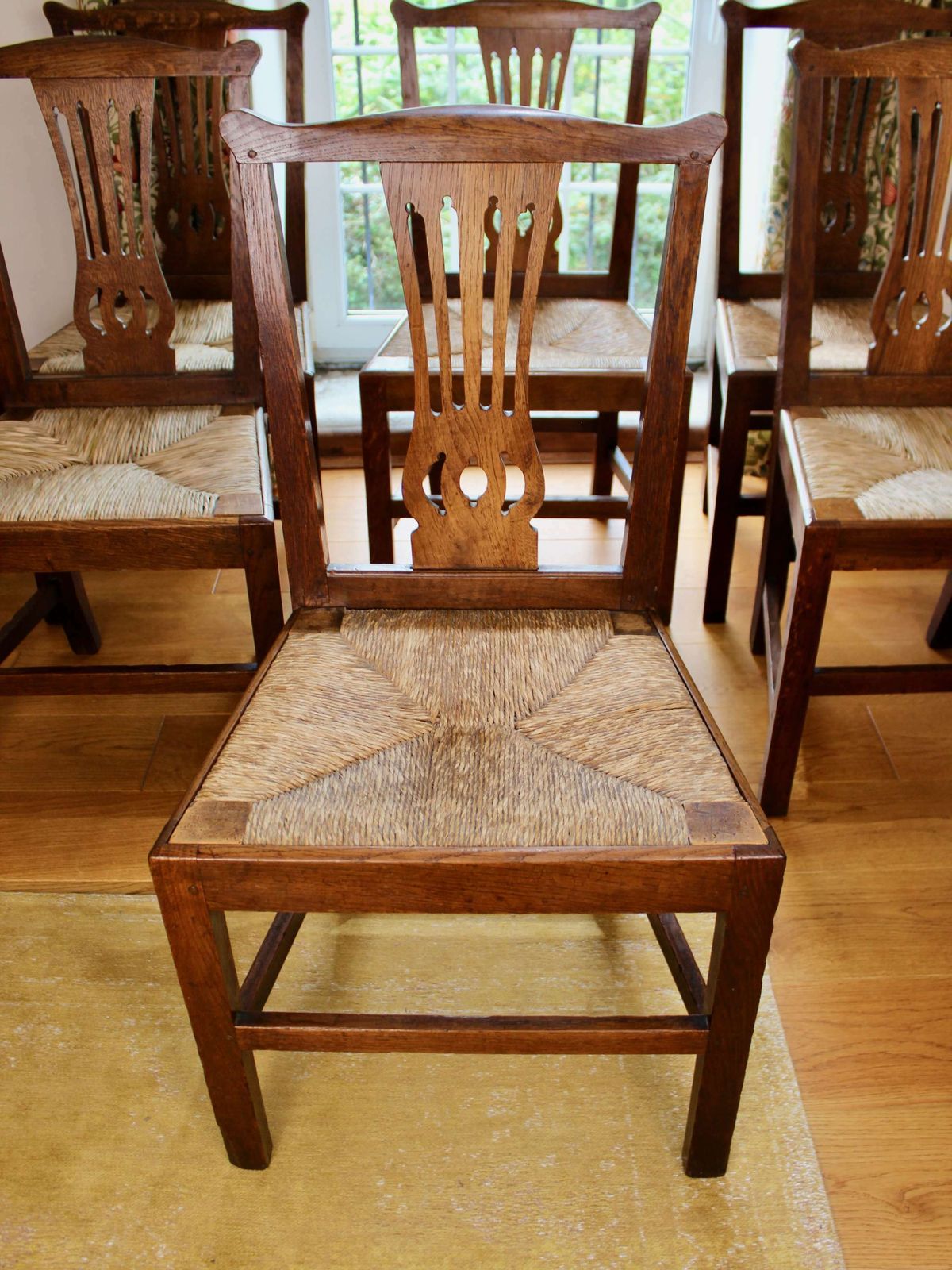 Set Of 8 George III Oak Country Chairs By Clarkson Of Wolverhampton photo furniture