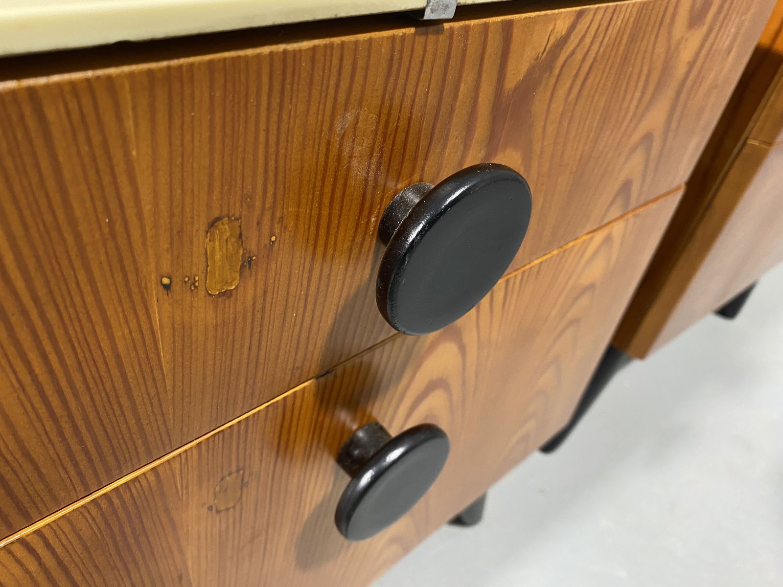 photo vintage Fully Restored Night Stands By Jindřich Halabala For úp Závody, 1950s, Czechoslovakia