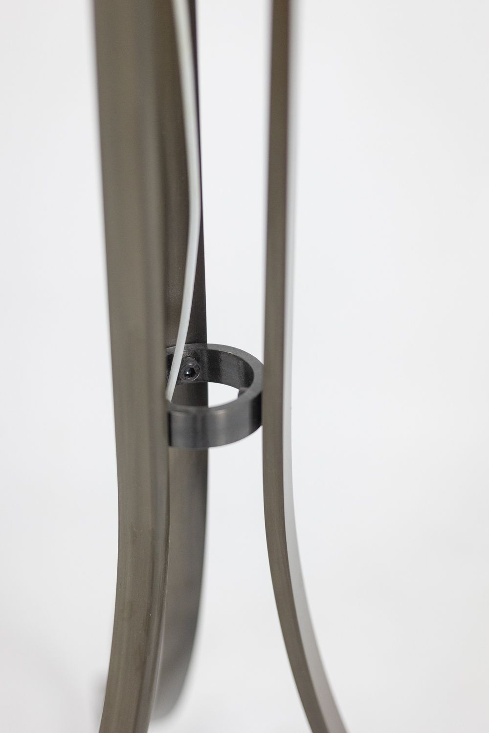 Furniture Valet In Brass, Steel And Leather. Contemporary Work. photo