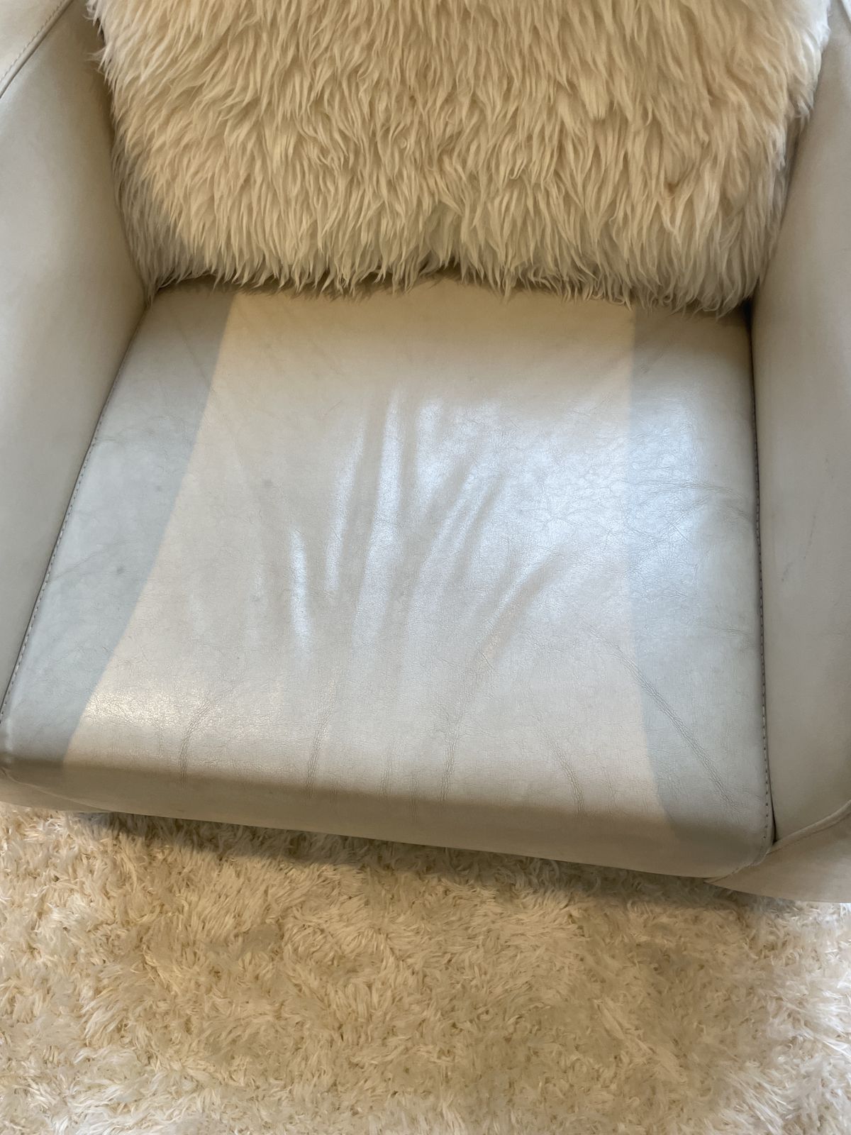 Italian Leather Art Deco Style Armchair photo for sale