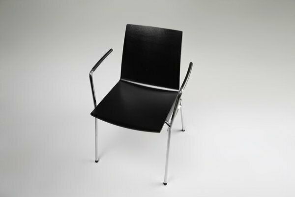 Mid Century Modern Black Chair In With Armrests, Belgium photo buy