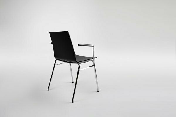 photo furniture Mid Century Modern Black Chair In With Armrests, Belgium