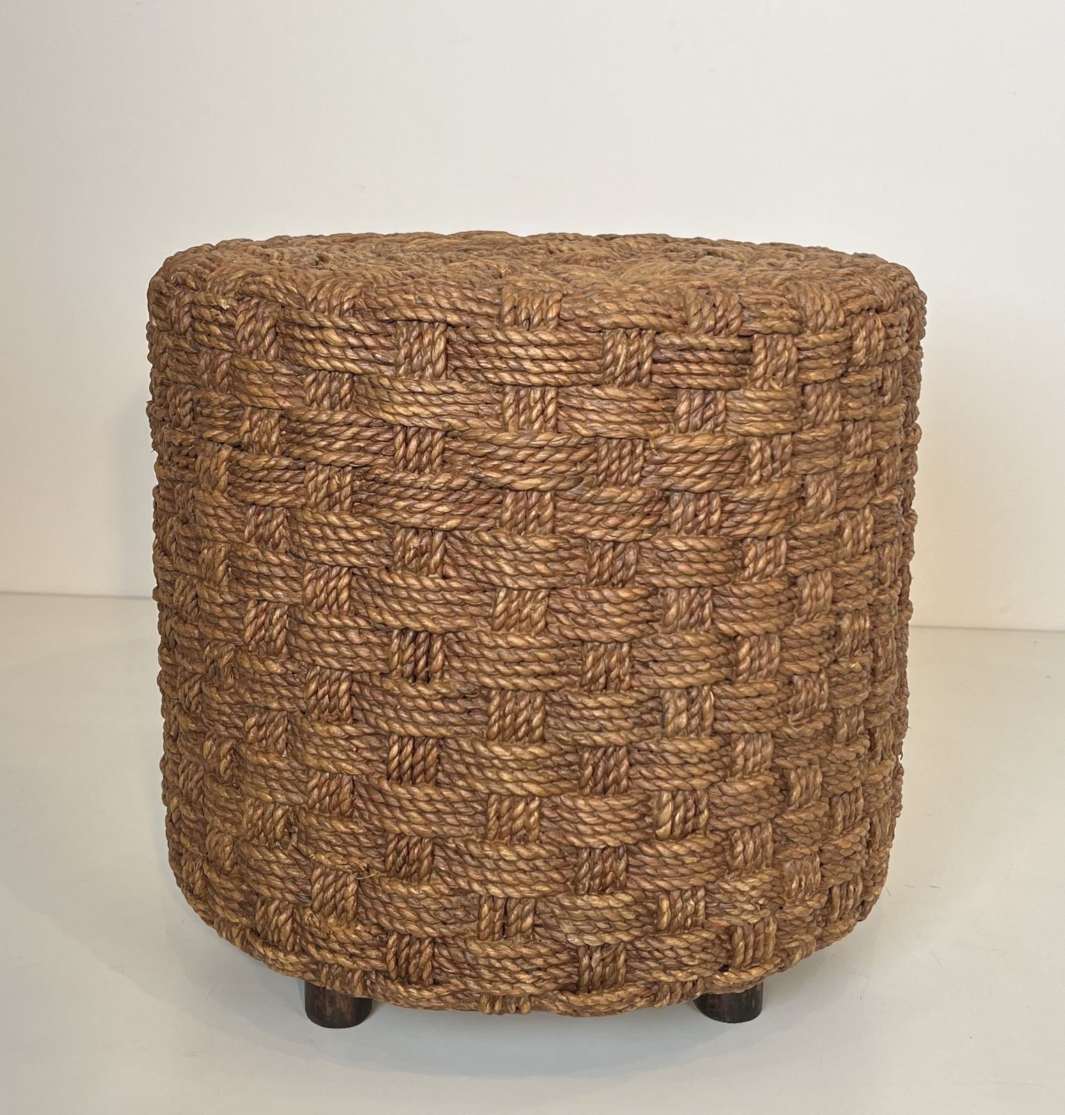 Rope Stool In The Style Of Audoux Minet photo furniture