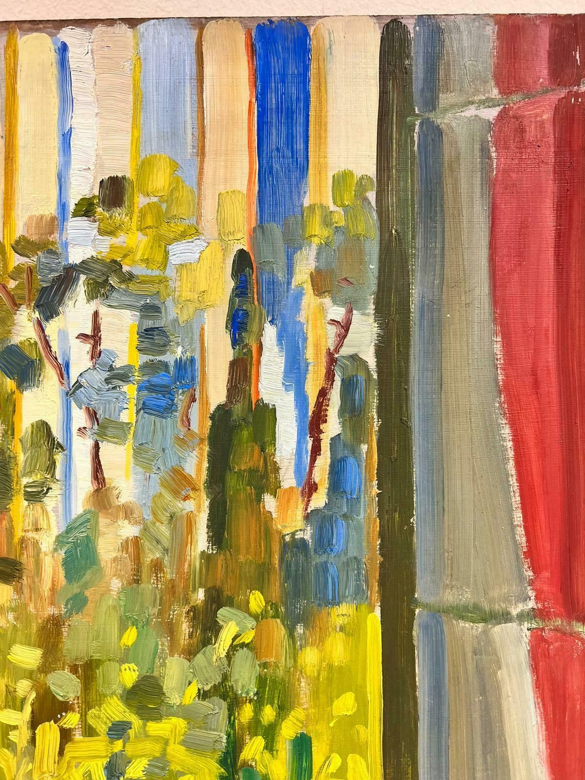 Josine Vignon1970's Lady Looking At View The From The Window French Post Impressionist Oil 1960's photo buy