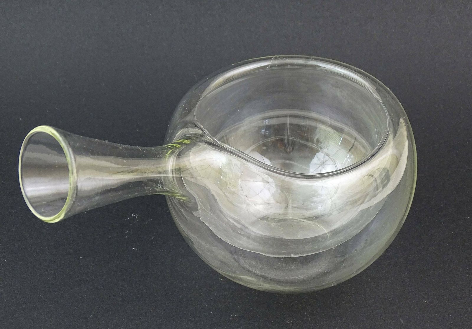 Vintage Hand Blown Clear Glass Carafe Designed By Marcel Brevi For Mb Creation To Make Iced Cold Cocktails Wine Sake Soju Juice Nitro Chef photo furniture