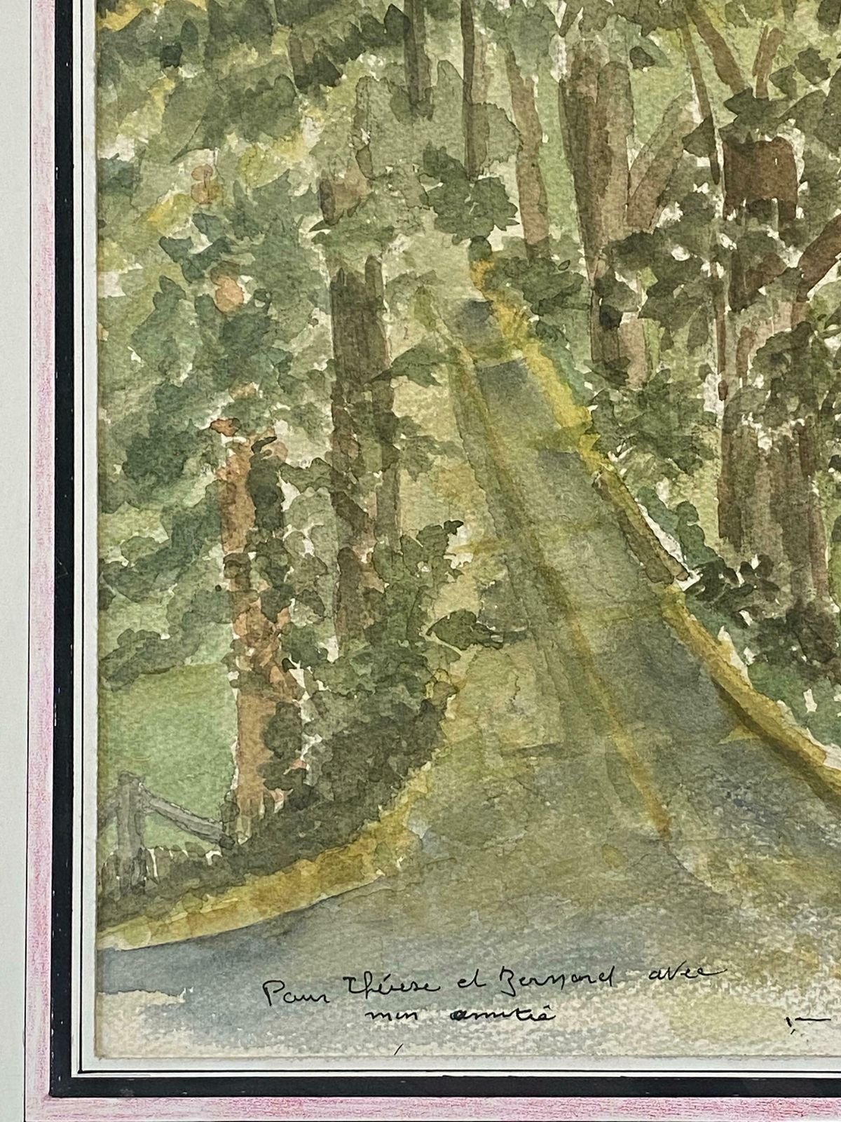 Bernard Labbe1950's French Modernist/ Cubist Painting   Through The Woodland1950's photo 818.0