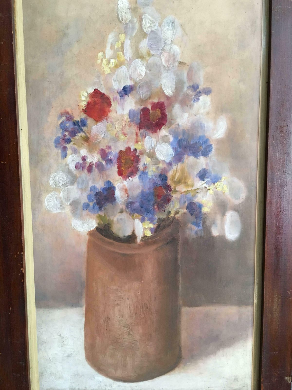 Unknown'le Bouquet' French Floral Still Life, Flower Oil Painting photo Art