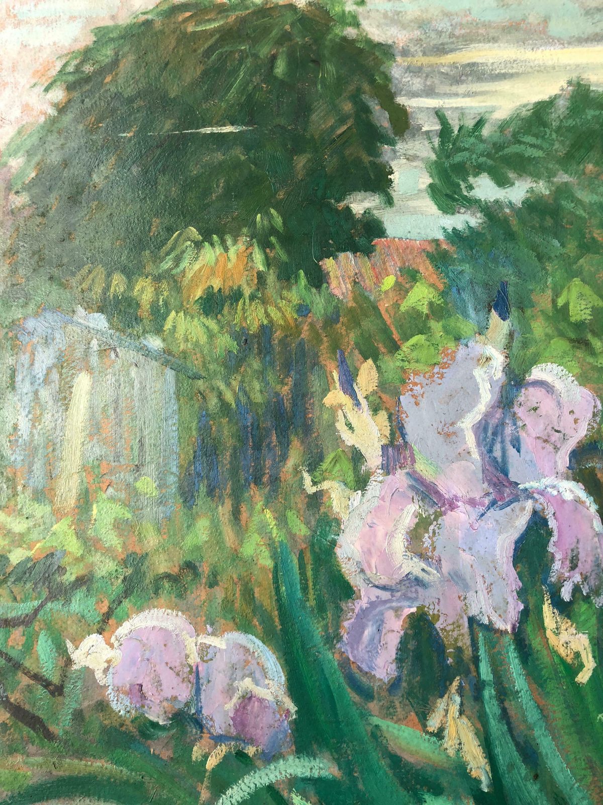 Claude Benardthe Vegetable Garden Huge Still Life Signed Large French Oil Paintingc.1950's photo Art