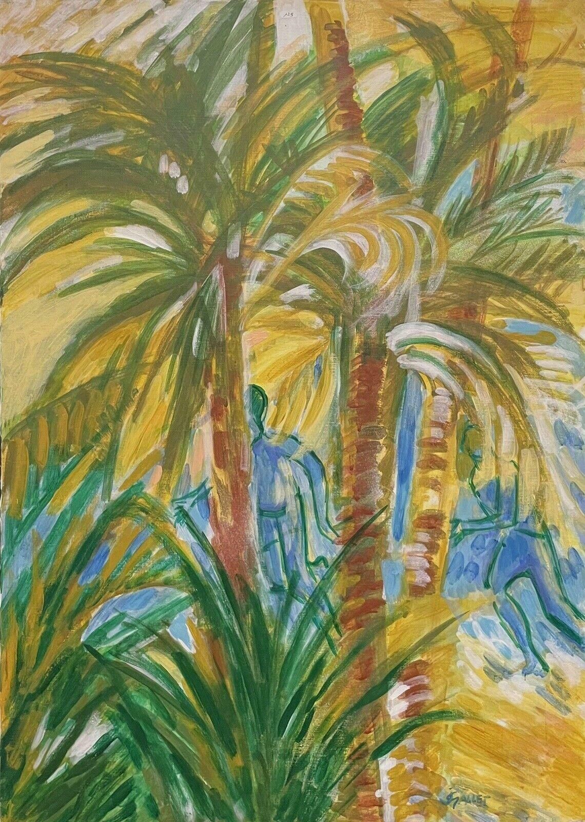 Josyne Gallethuge French Surrealist Fantasy Oil Painting