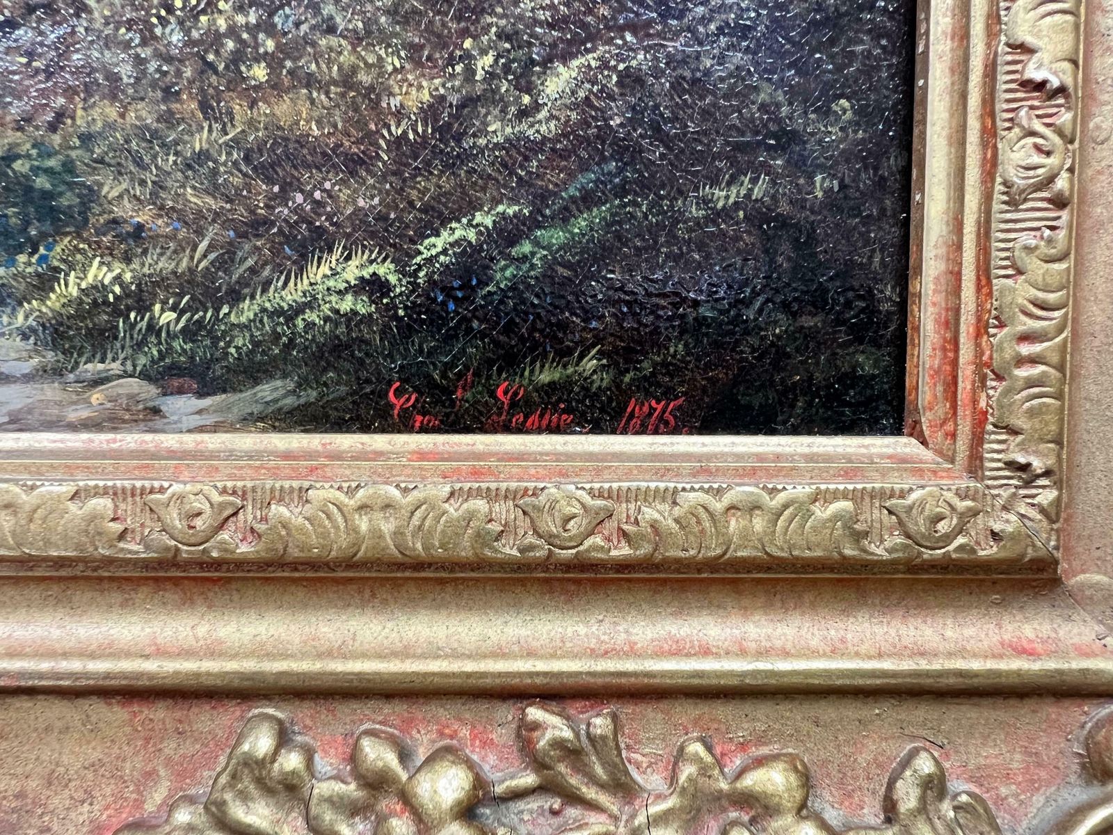 Charles Leslievery Fine Victorian Scottish Signed Oil Painting Panoramic Loch Scene Mountainsc. 1875 photo 2249.0