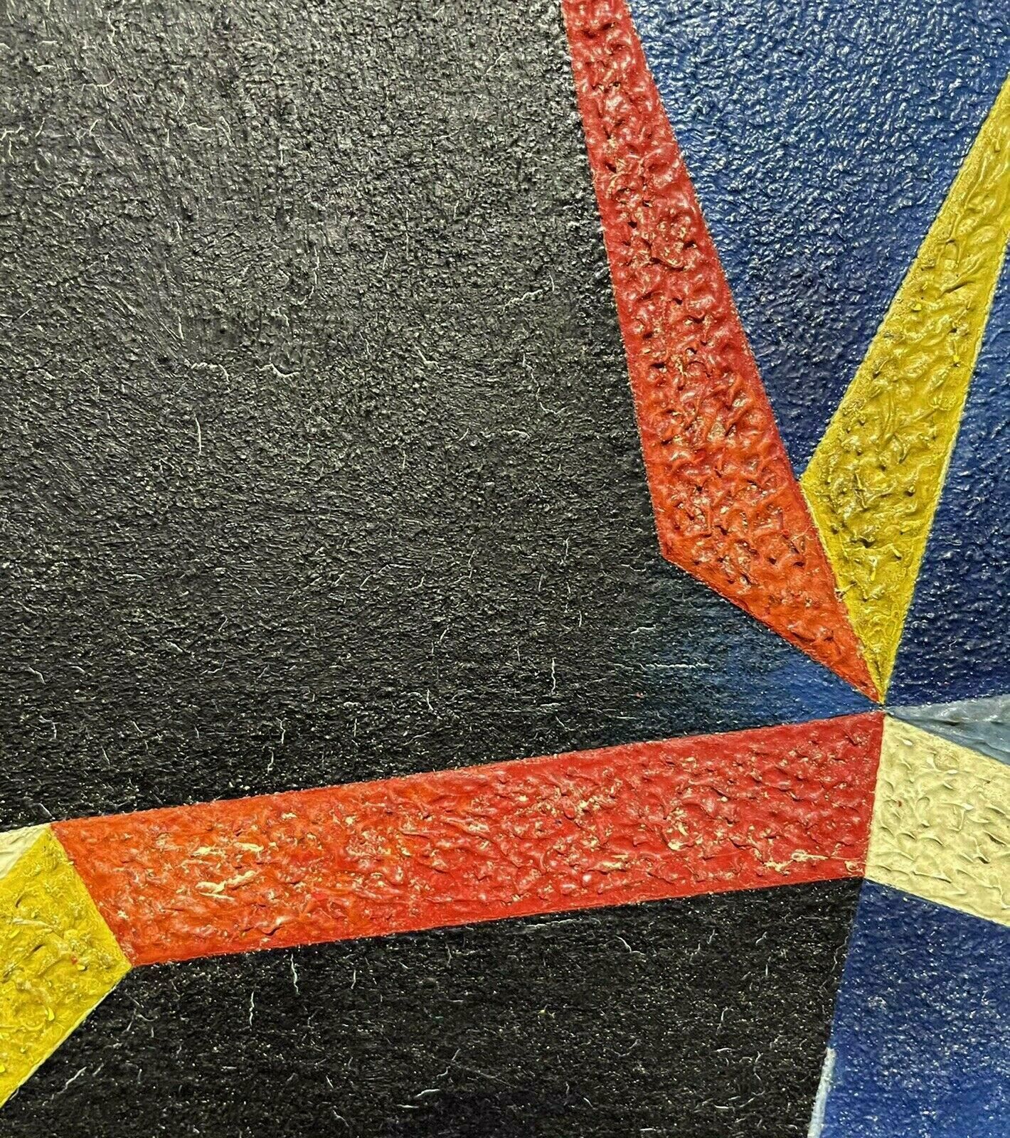 Enric Crous Vidallarge Spanish Geometric Abstract Painting   Colourful Statement Shapesc.1960s photo for sale
