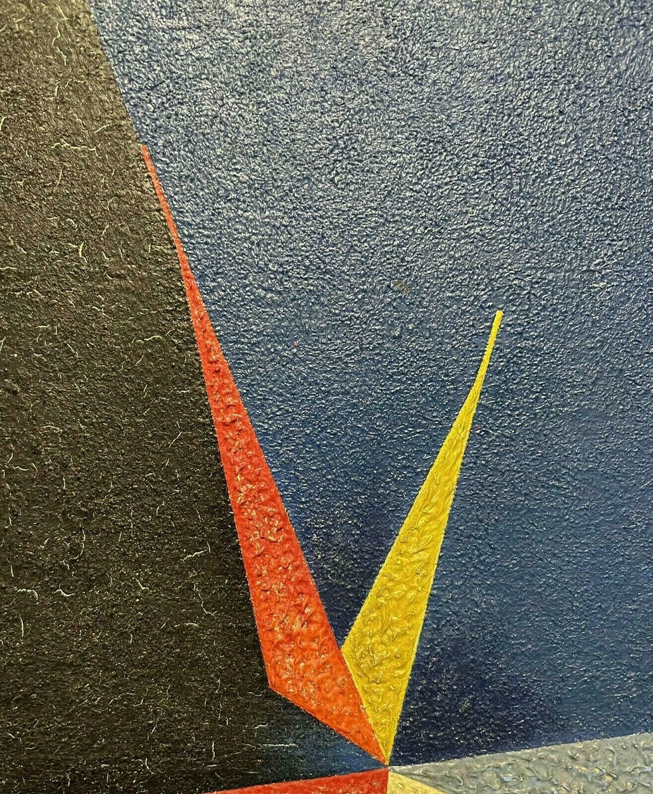 Enric Crous Vidallarge Spanish Geometric Abstract Painting   Colourful Statement Shapesc.1960s photo Art