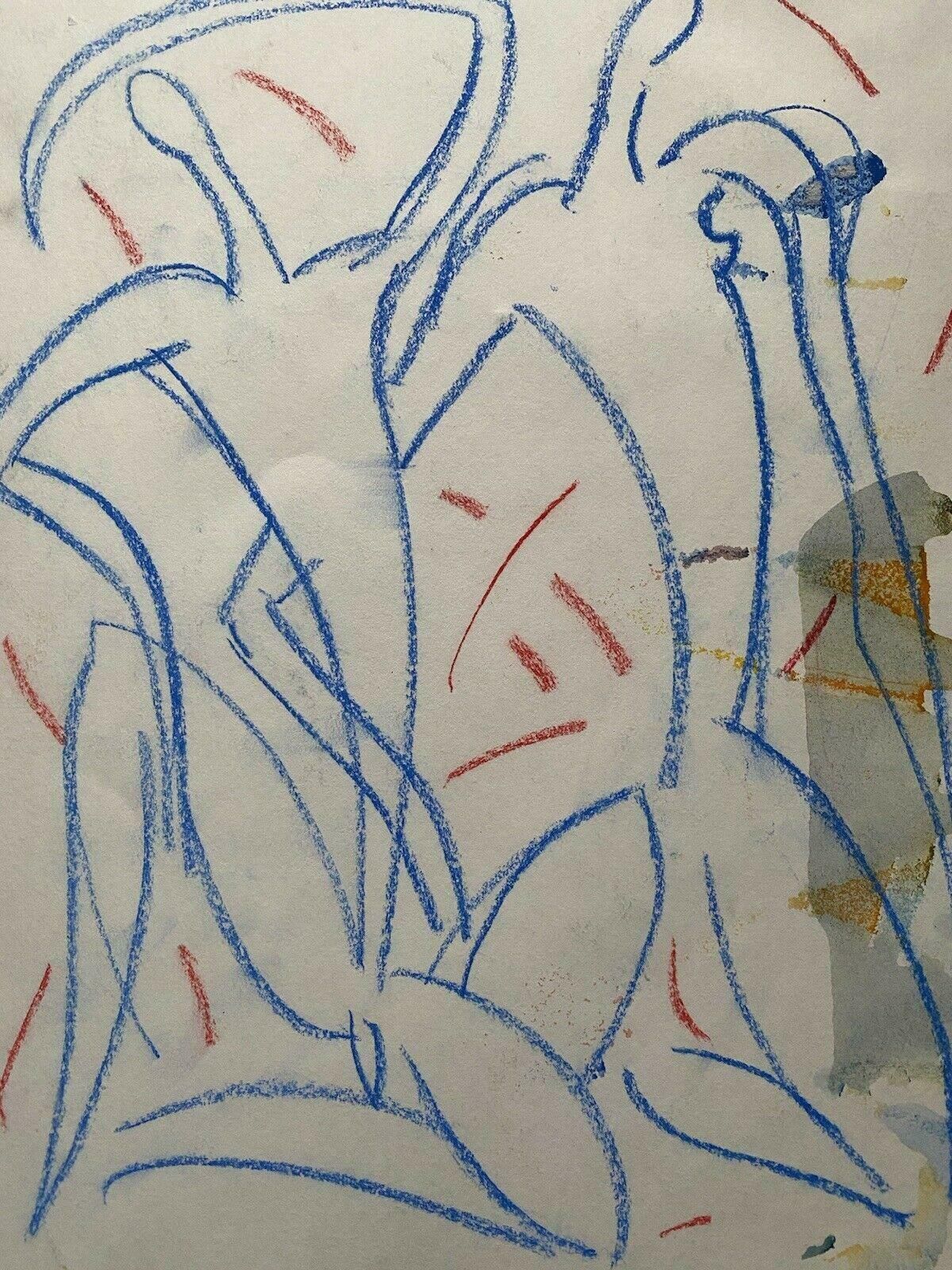 Jean Marcjean Marc (1949 2019) 20th Century French Modernist Painting   Portrait Of Facec. 1980's photo vinterior