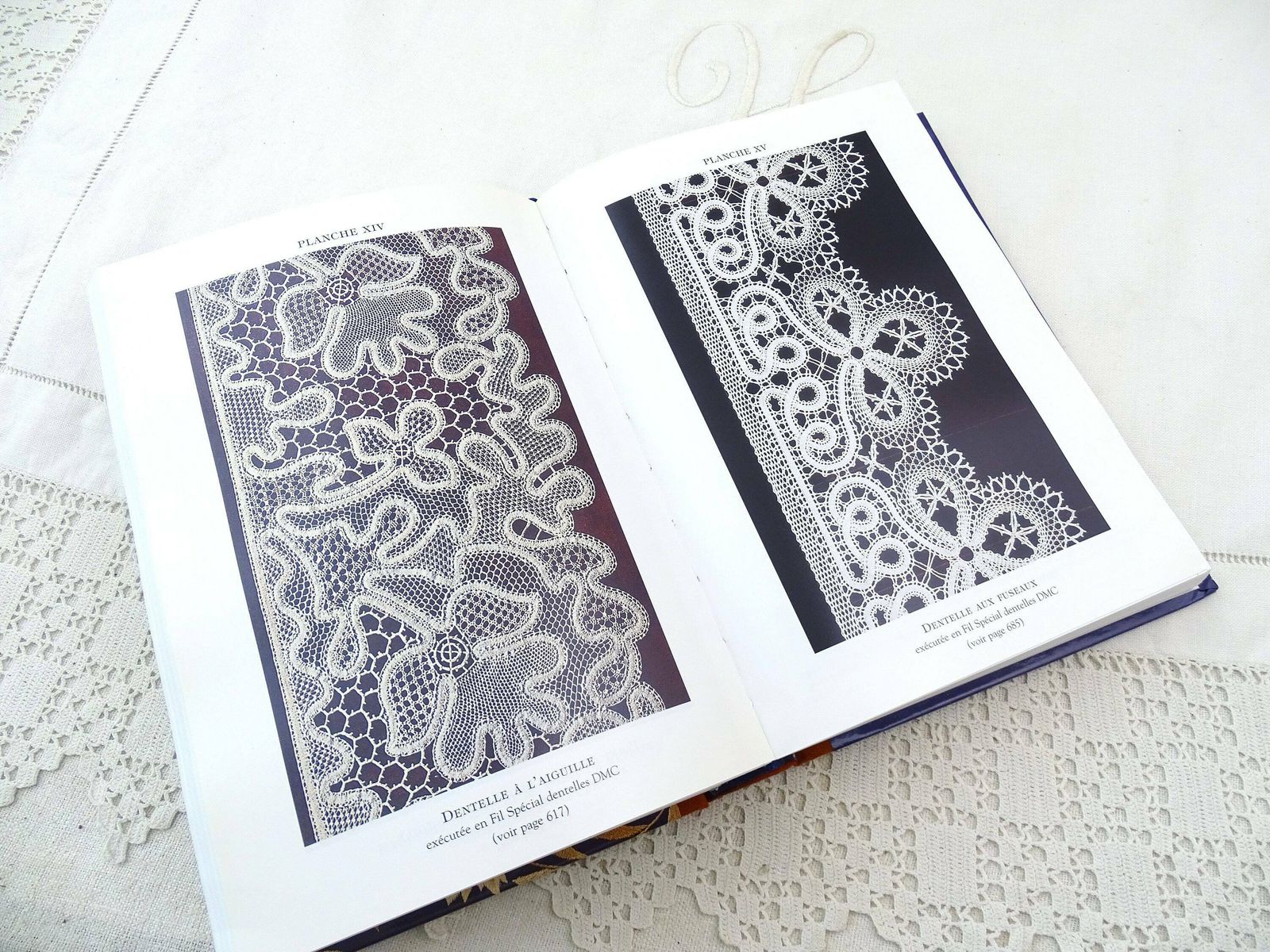 Reprint Of French Hard Back Encyclopedie Des Ouvrages De Dames Sewing / Embroidery / Crochet Needle Work Book By Dmc 750 Pages From France photo Home Decor