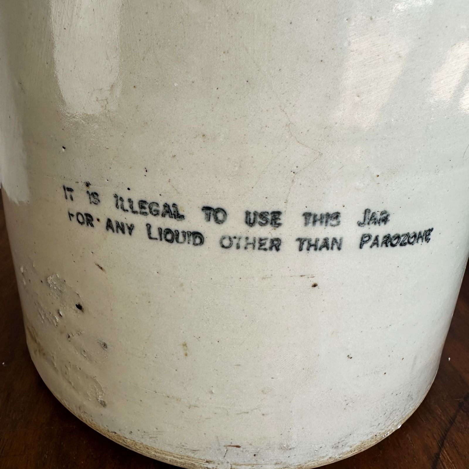 Trio Of Late 19th Century Parozone Glasgow Stoneware Flagons, Industrial Look photo for sale
