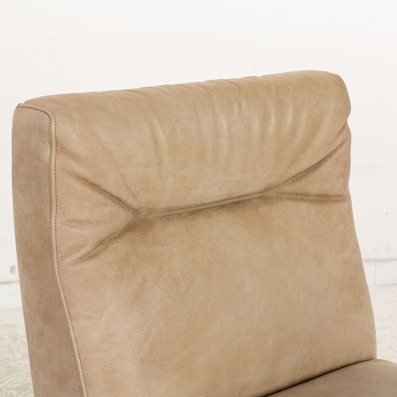 Lot de 4 chaises KFF D Light en cuir naturel beige photo Mobilier