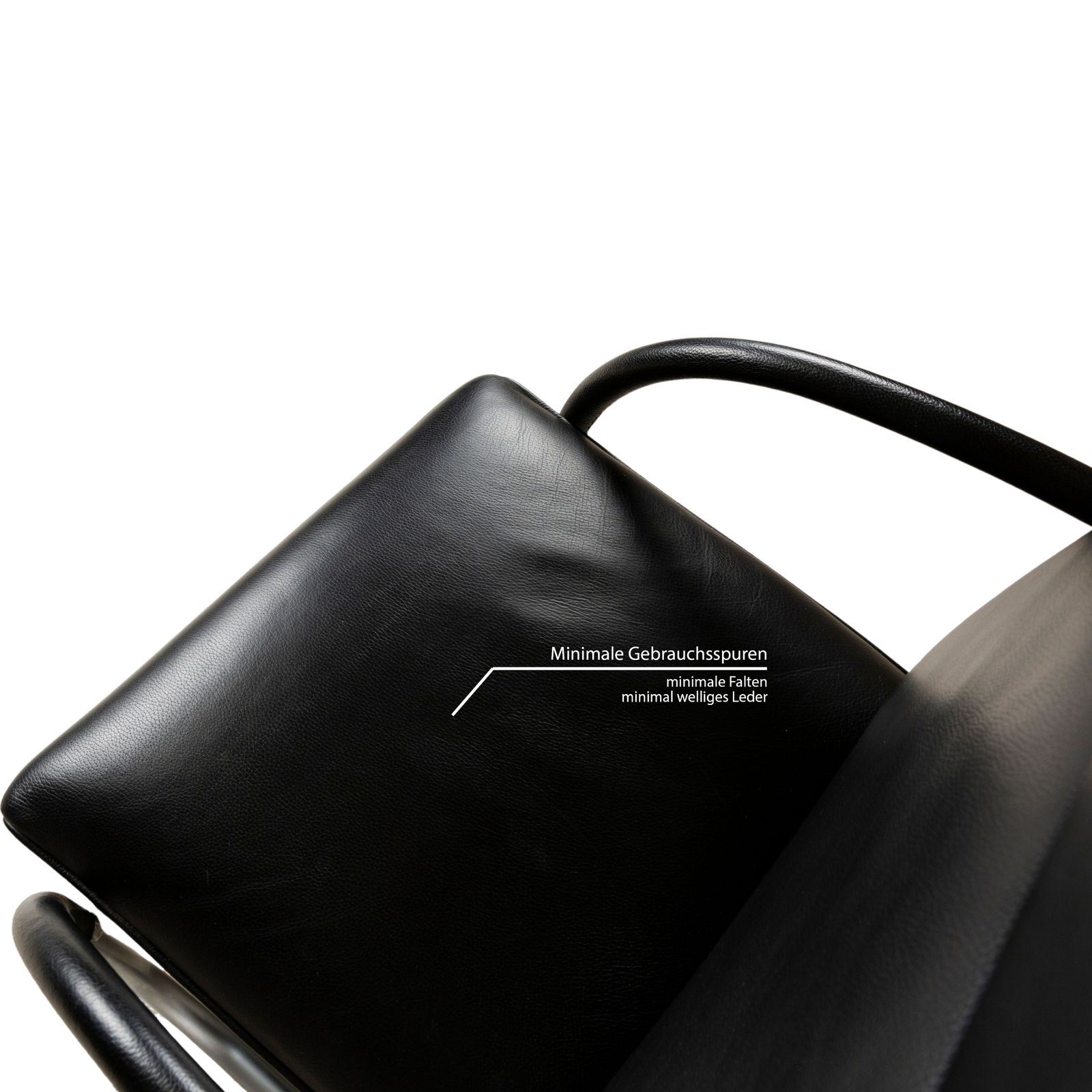 Fauteuil relax Franz Fertig Fino en cuir noir, fonction manuelle photo buy